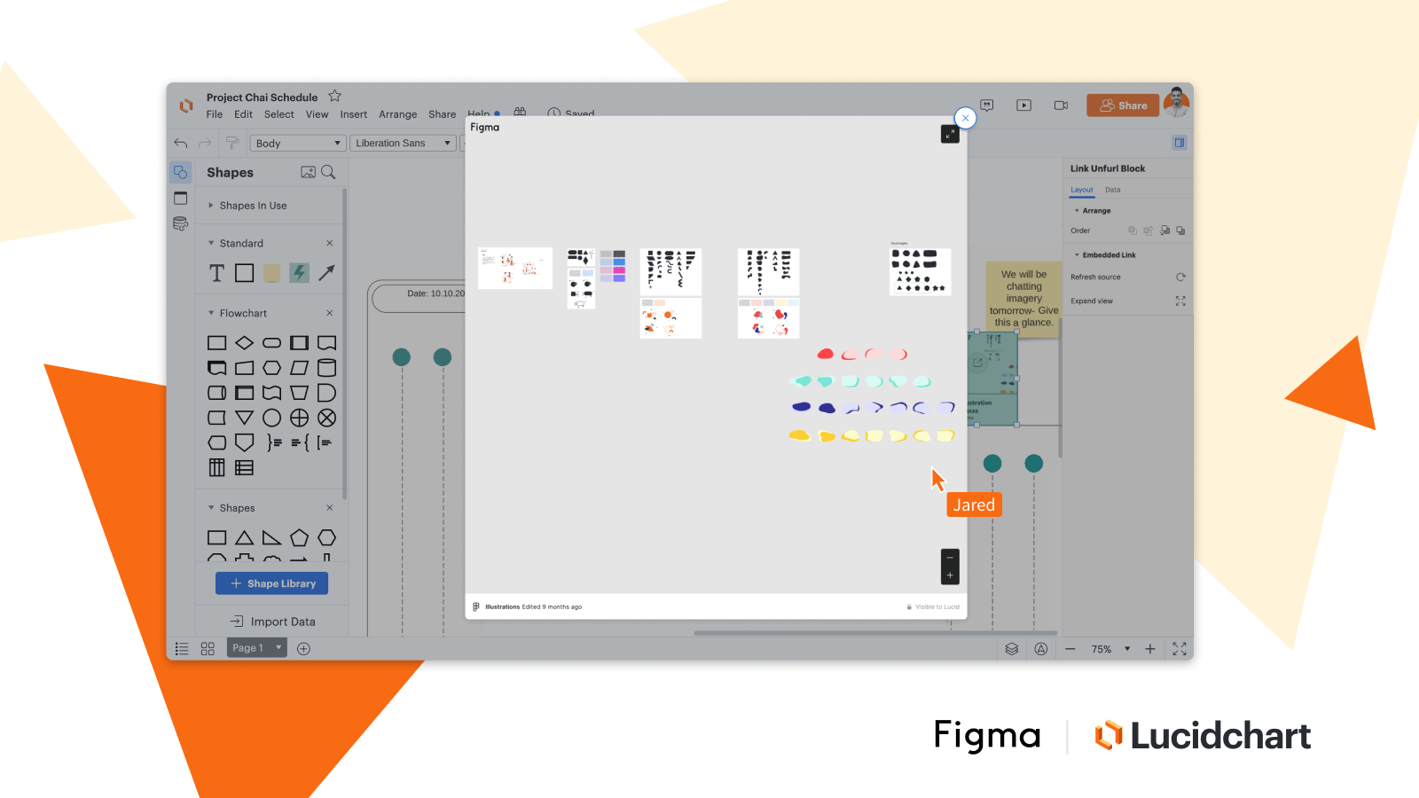 Figma - Lucid integration - Centralize project information and increase team alignment 