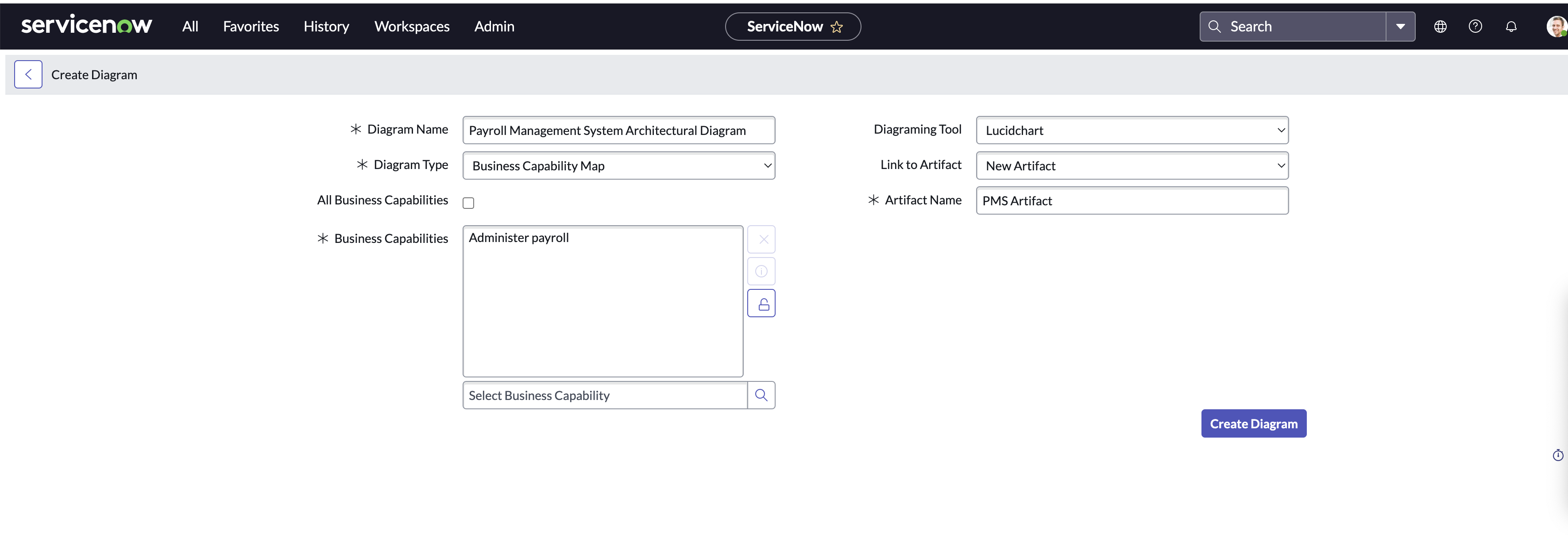 ServiceNow - Lucid integration - Visualize your ServiceNow APM data to make more informed decisions