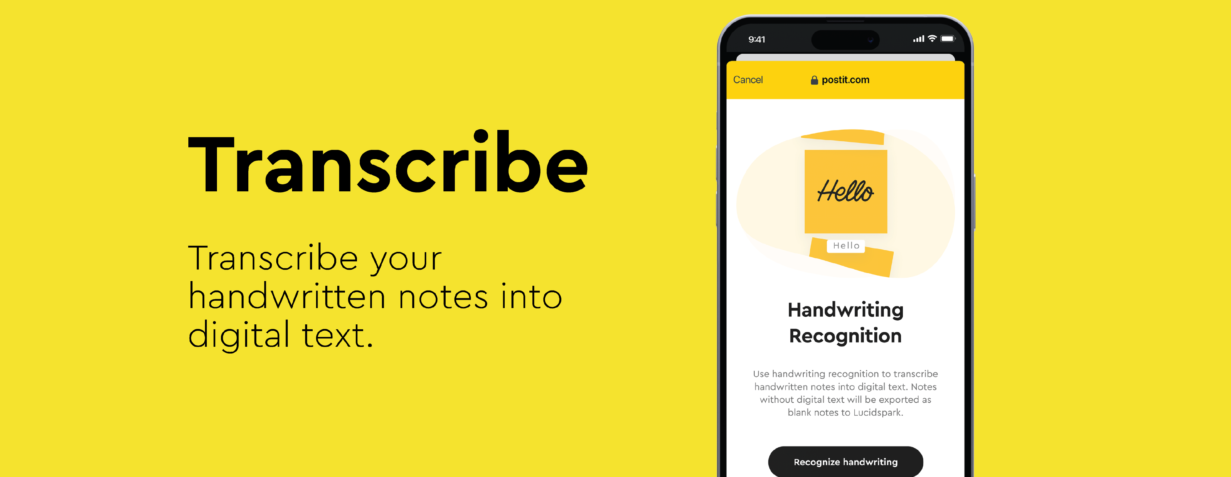 Post-it® - Lucid integration - Add handwritten or digital Post-it® Notes to Lucidspark boards with the Post-it® App.