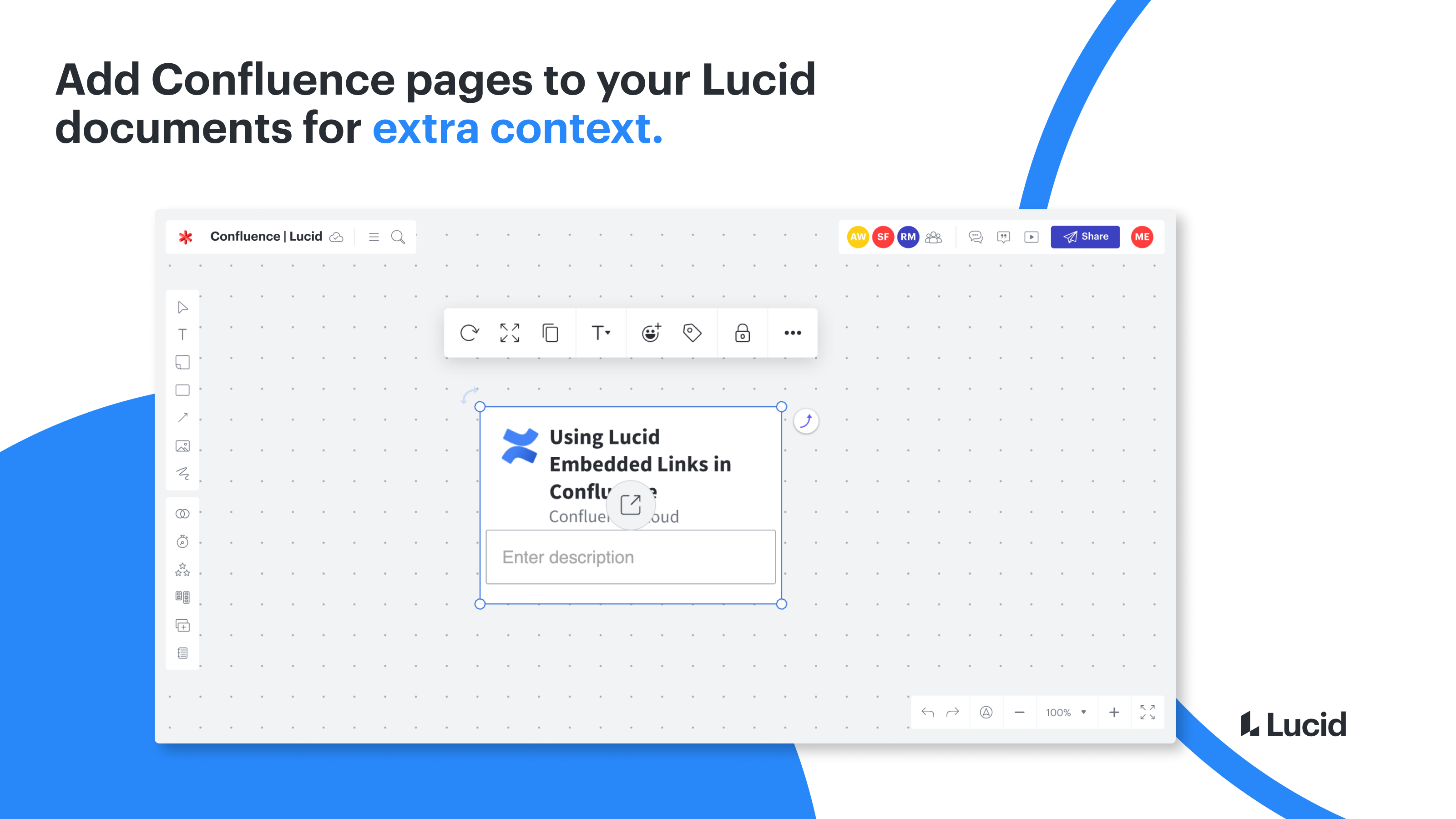 Confluence Cloud Embedded Links - Lucid integration - Collaborate and communicate more effectively by adding the context of Confluence pages to Lucid documents