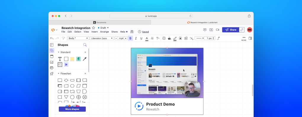 Rewatch - Lucid integration - Elevate video as the primary tool for creating shared knowledge, culture, and alignment across every company